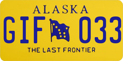 AK license plate GIF033