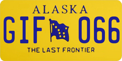 AK license plate GIF066