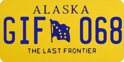 AK license plate GIF068