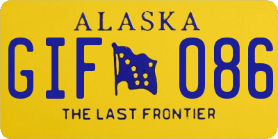 AK license plate GIF086