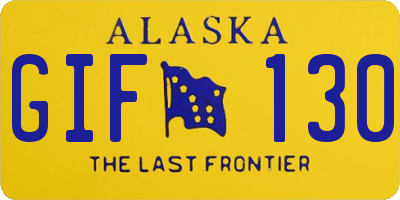 AK license plate GIF130