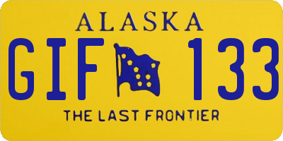 AK license plate GIF133
