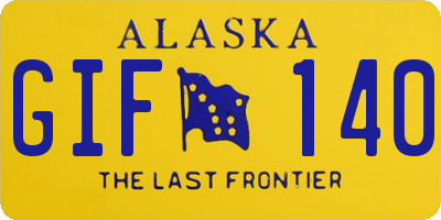 AK license plate GIF140