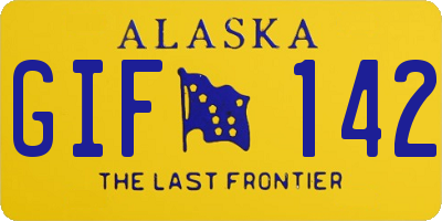 AK license plate GIF142