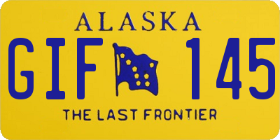 AK license plate GIF145