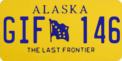AK license plate GIF146