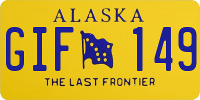 AK license plate GIF149