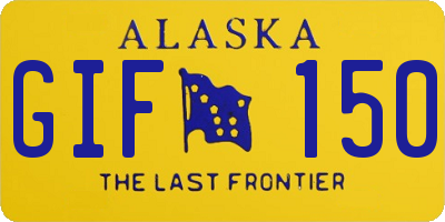AK license plate GIF150