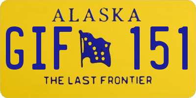 AK license plate GIF151