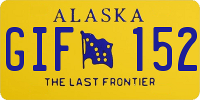 AK license plate GIF152