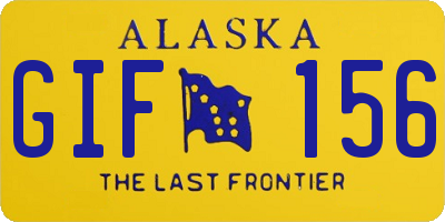 AK license plate GIF156