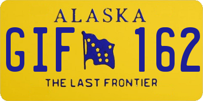 AK license plate GIF162