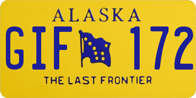 AK license plate GIF172