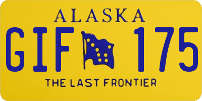 AK license plate GIF175