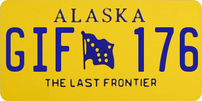 AK license plate GIF176