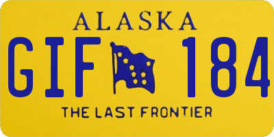 AK license plate GIF184