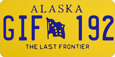 AK license plate GIF192