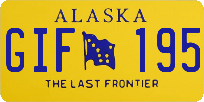 AK license plate GIF195