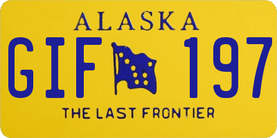 AK license plate GIF197