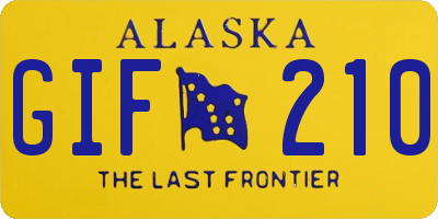 AK license plate GIF210