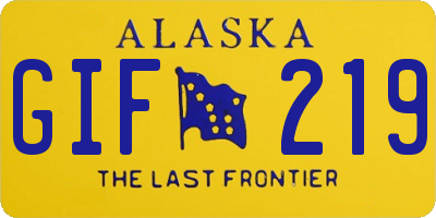 AK license plate GIF219