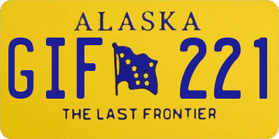 AK license plate GIF221