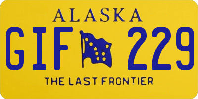 AK license plate GIF229