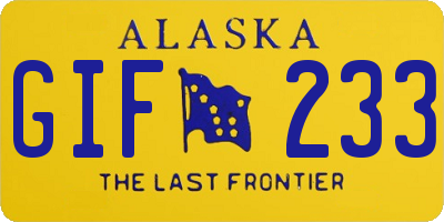 AK license plate GIF233