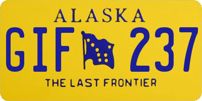 AK license plate GIF237