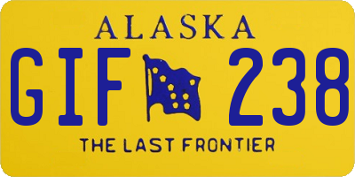 AK license plate GIF238