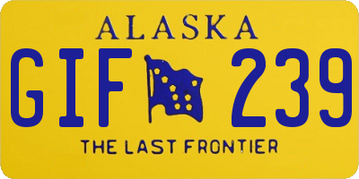 AK license plate GIF239