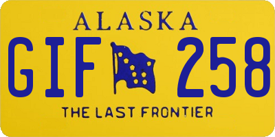 AK license plate GIF258