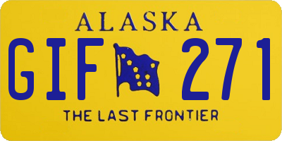 AK license plate GIF271
