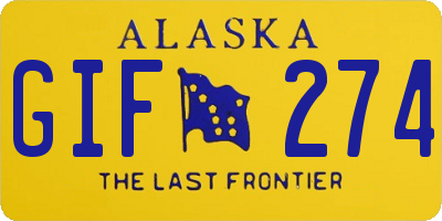 AK license plate GIF274