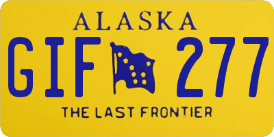 AK license plate GIF277