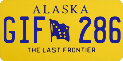 AK license plate GIF286