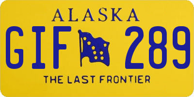 AK license plate GIF289