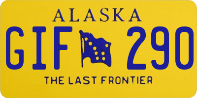 AK license plate GIF290