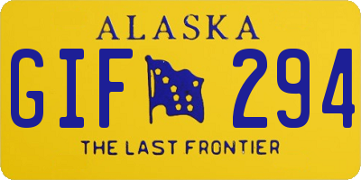 AK license plate GIF294