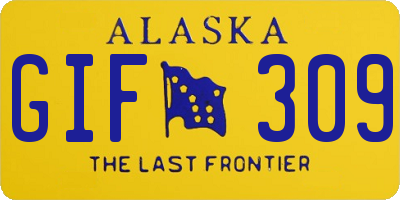 AK license plate GIF309