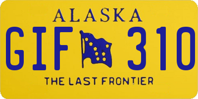 AK license plate GIF310