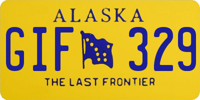 AK license plate GIF329