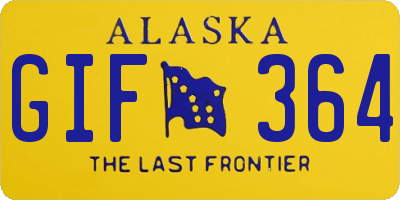AK license plate GIF364