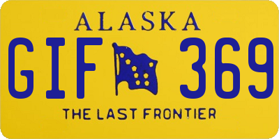 AK license plate GIF369