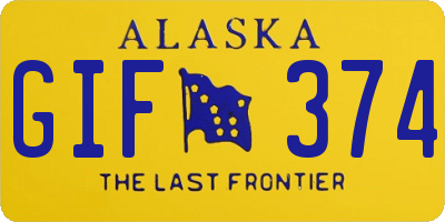 AK license plate GIF374