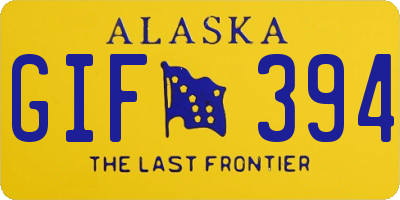 AK license plate GIF394