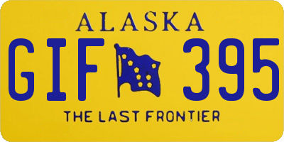AK license plate GIF395