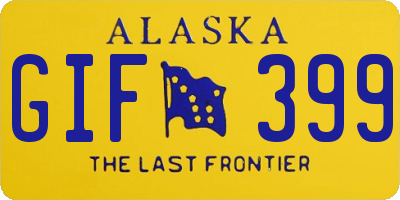 AK license plate GIF399
