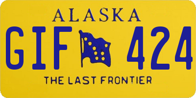 AK license plate GIF424