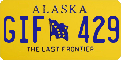 AK license plate GIF429